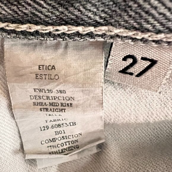 Etica Rhea Mid-Rise Straight Jeans NWOT - Picture 5 of 7